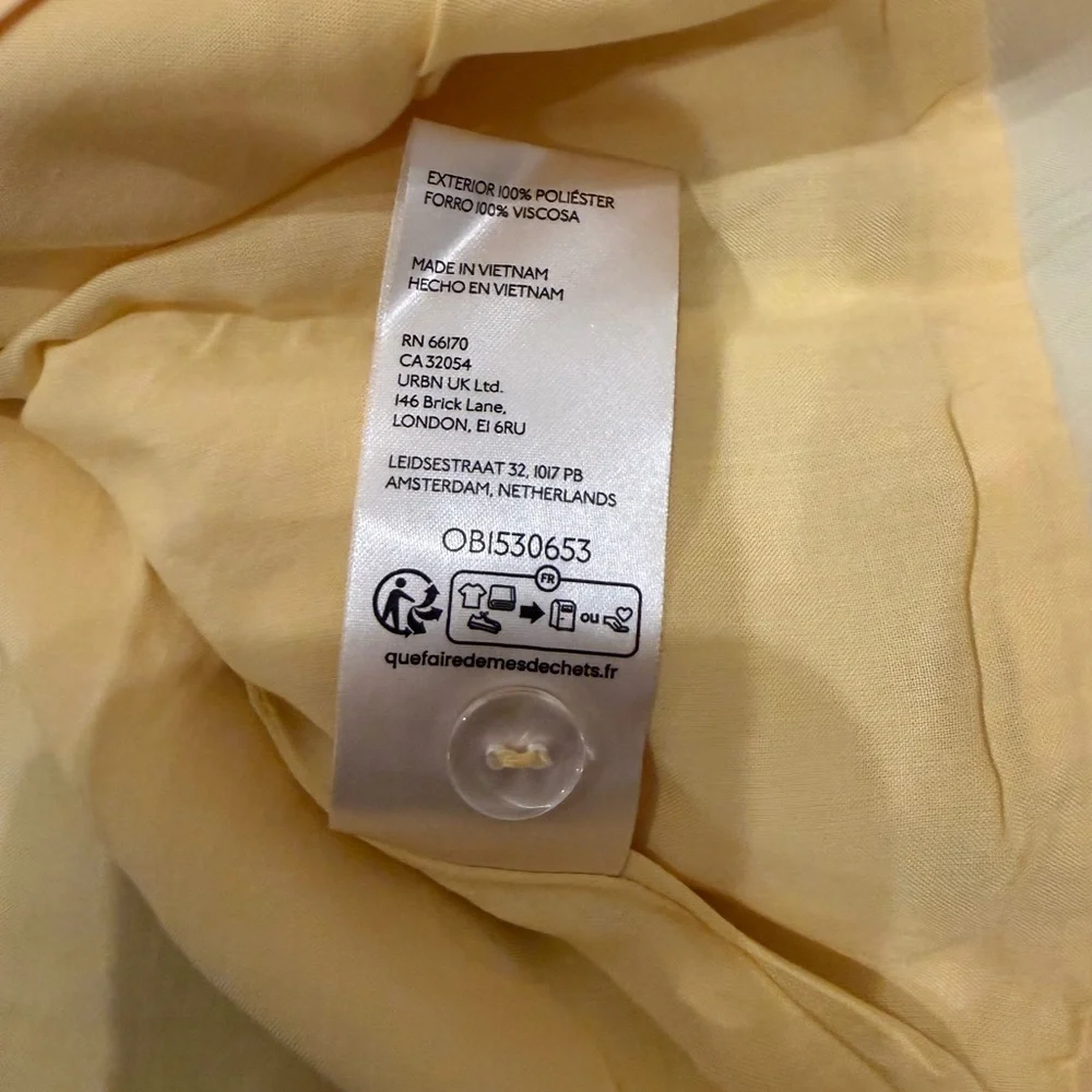 NWT new medium Anthropologie Maeve ruffle mini skirt yellow wrap tie